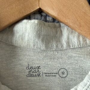 Deux par Deux Light Gray Tee